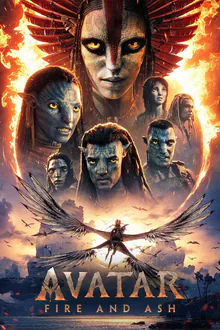 Filmplakat zu Avatar: Fire and Ash, abrufbar in der Mediathek von IPTV Deutschland